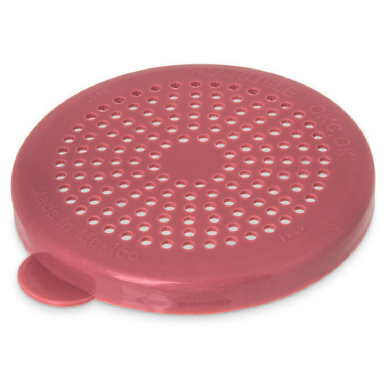 Carlisle 425155 3-1/8 Inch Diameter Medium Ground Shaker Dredge Lid Polycarbonate Rose