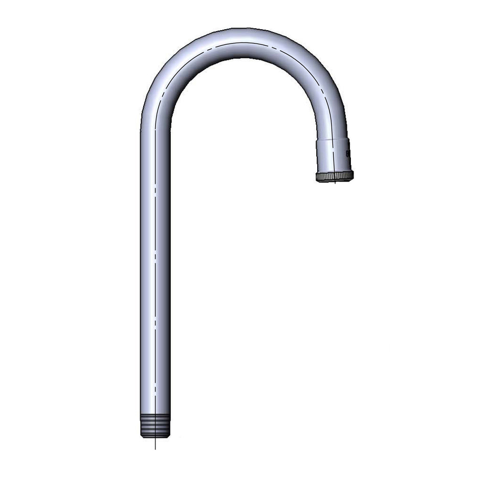 T&S Brass 165X Rigid Gooseneck - 4-1/16" Spread