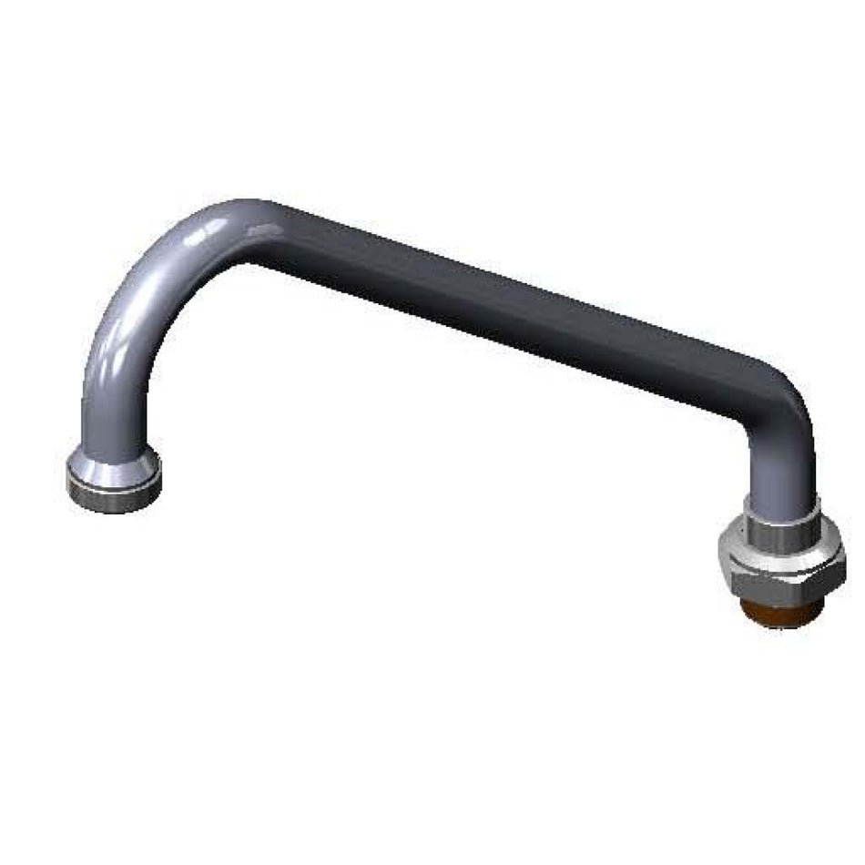 T&S 166X 9" Swivel Gooseneck Nozzle w/ Stream Regulator Outlet