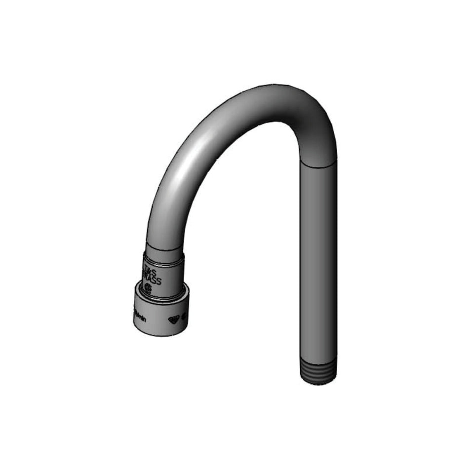 T&S Brass 167X-V22 Short Rigid Gooseneck - 2.2 GPM VR