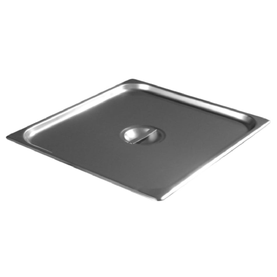 Carlisle 607230C 13 Inch Steam Table Pan Cover 2/3-size Solid Stainless Steel with Handle