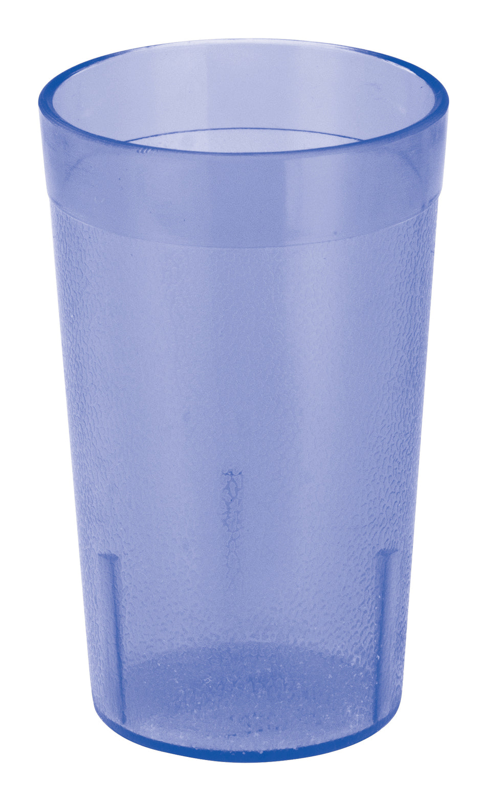 Winco PTP-05B 5 Oz Pebbled Tumbler Plastic Break-Resistant Dishwasher Safe Blue