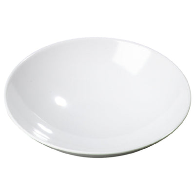 Carlisle ARR24002 9 Inch 46 Oz Coupe Vegetable Bowl Stain Scratch Impact Resistant Melamine White