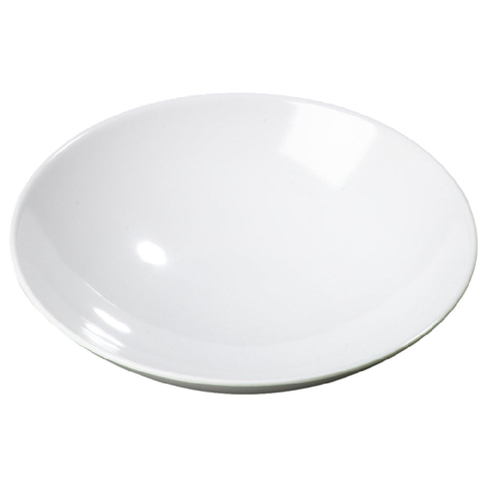 Carlisle ARR24002 9 Inch 46 Oz Coupe Vegetable Bowl Stain Scratch Impact Resistant Melamine White