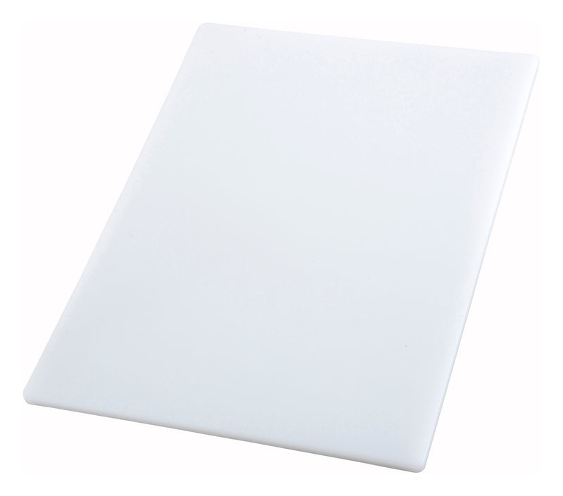 Winco CBWT-1830 30 Inch Cutting Board BPA Free Rectangular White Plastic