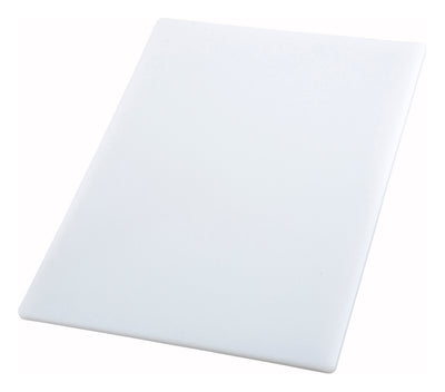 Winco CBWT-1830 30 Inch Cutting Board BPA Free Rectangular White Plastic