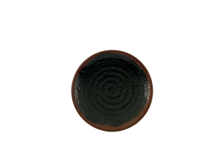 12 Pack 8-1/4" Diameter x 1-1/4" Height, Round Plate, Tenmoku Dinnerware, Melamine, BPA Free, Dishwasher Safe, Break-Resistant, Shatter-Resistant, No Microwave, No Oven, NSF
