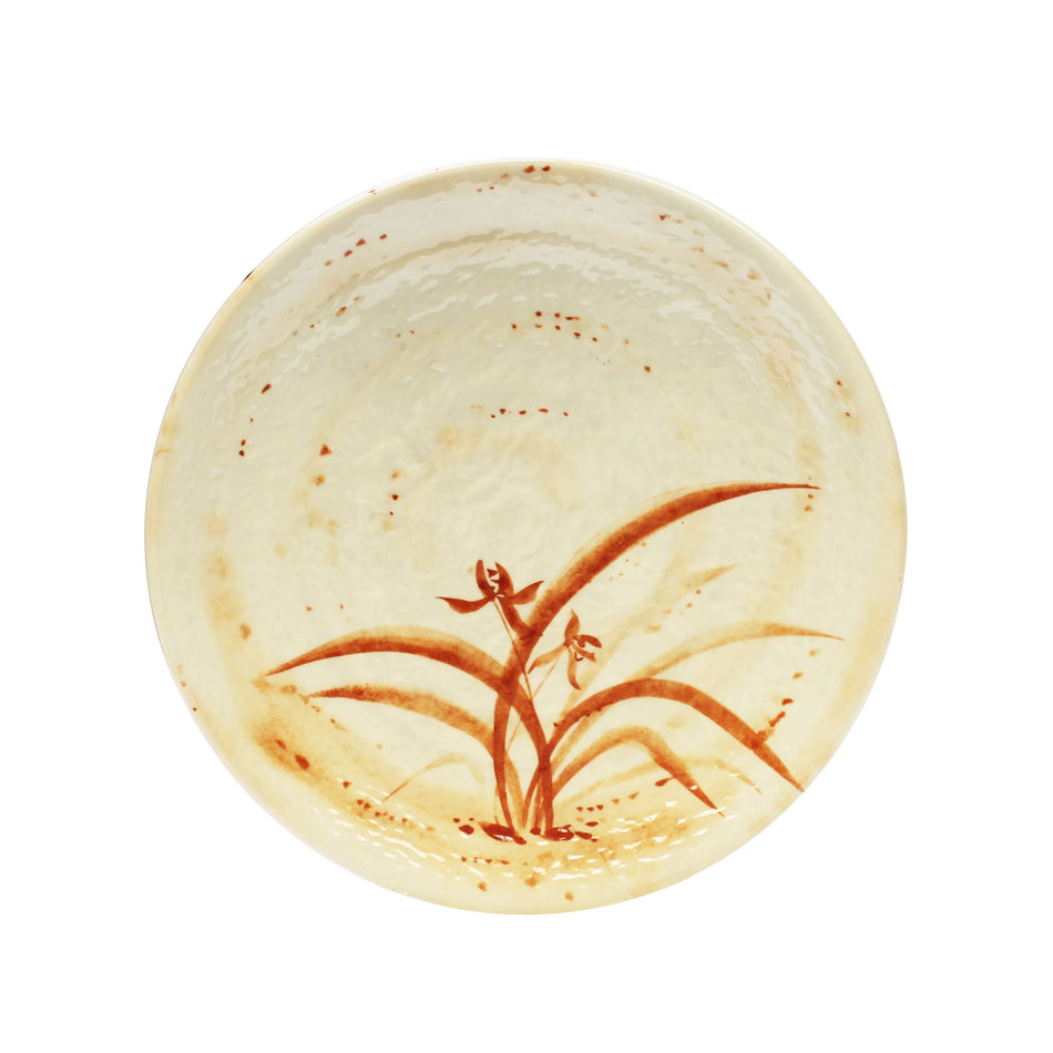 12 Pack 10-1/2" Diameter x 1-3/8" Height, Round Plate, Gold Orchid Dinnerware, Melamine, BPA Free, Dishwasher Safe, Break-Resistant, Shatter-Resistant, No Microwave, No Oven, NSF
