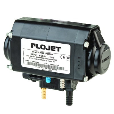 Flojet BIB Pump, 3/8" Liquid In/Out, 1/4" Barb CO2