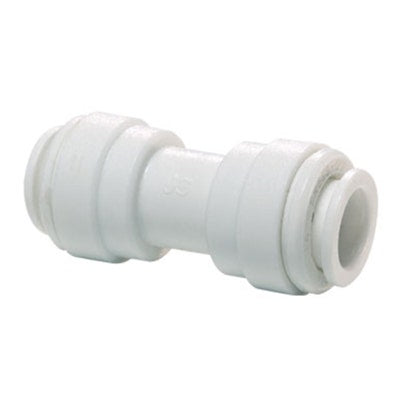 John Guest White Acetal Union Connector 3/8" Tube OD