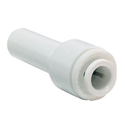 John Guest White Acetal Reducer 3/8" Stem OD x 1/4" Tube OD