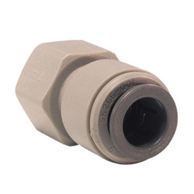 John Guest Gray Acetal Faucet Connector 3/8" Tube OD x 7/16-24 UNS