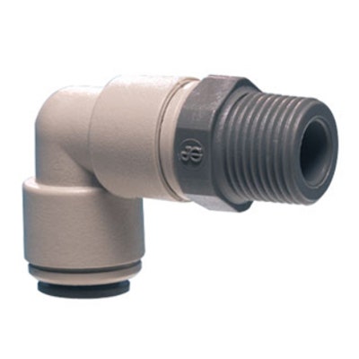 John Guest Gray Acetal Swivel Elbow 1/4" Tube OD x 1/8" NPTF
