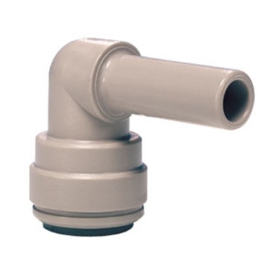 John Guest Gray Acetal Plug In Elbow 1/2" Stem OD x 1/2" Tube OD