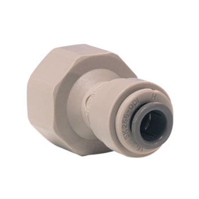 John Guest Gray Acetal Female Connector 1/2" Tube OD x 5/8" BSPP