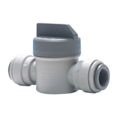 John Guest Gray Acetal Shutoff Valve 3/8" Short Handle