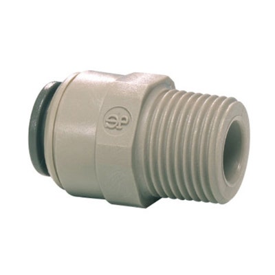 John Guest Gray Acetal Male Connector 5/16" Tube OD x 1/4" BSPT