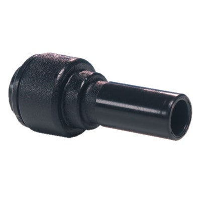 John Guest Black Acetal Reducer 8mm Stem OD x 6mm Tube OD
