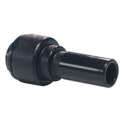 John Guest Black Acetal Reducer 10mm Stem OD x 6mm Tube OD