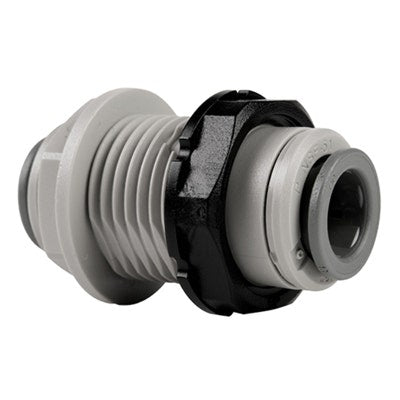 John Guest Gray Acetal Bulkhead Union 5/16" Tube OD