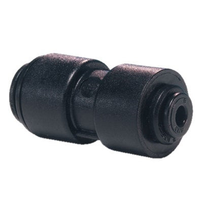 John Guest Black Acetal Reducing Union 8mm Tube OD x 6mm Tube OD
