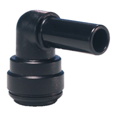 John Guest Black Acetal Plug In Elbow 6mm Stem OD x 6mm Tube OD