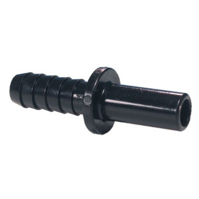 John Guest Black Acetal Tube to Hose Stem 8mm Stem OD x 6mm Hose ID