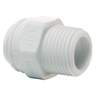 John Guest Polypropylene Male Connector 1/2" Tube OD x 1/2" NPTF