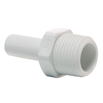 John Guest Polypropylene Stem Adapter 3/8" Stem OD x 1/4" NPTF
