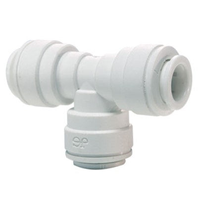 John Guest Polypropylene Reducing Tee 1/2" x 1/2" x 3/8" Tube OD