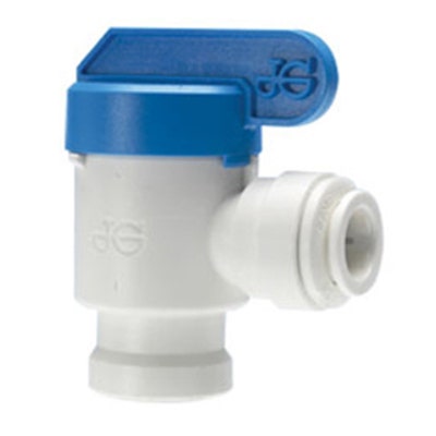 John Guest Polypropylene Elbow Shutoff Valve Speedfit 3/8" Tube OD