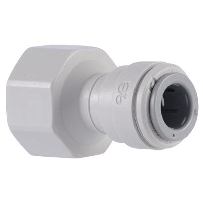 John Guest Gray Acetal Female Connector 1/2" x 3/4" BSPP (Cone End)