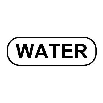 Bargun Oval Snap-On Button Cap Water