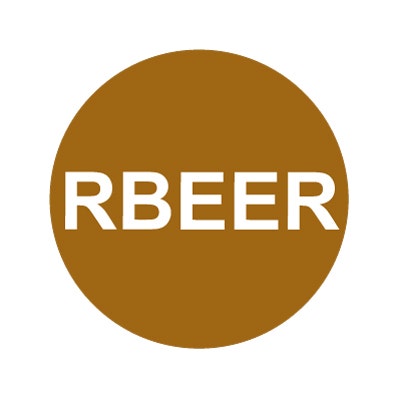 Bargun Button Cap Round, Rbeer, Brown Cap White Letter