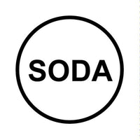 Bargun Button Cap Round, Soda, White Cap Black Letter