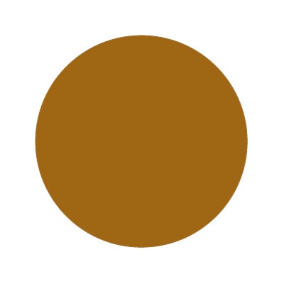 Bargun Button Cap Round, Blank, Brown Cap