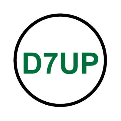 Bargun Button Cap Round, D7Up, Green Cap White Letter