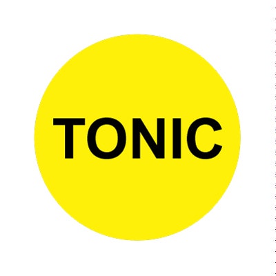 Bargun Button Cap Round, tonic, Yellow Cap Black Letter