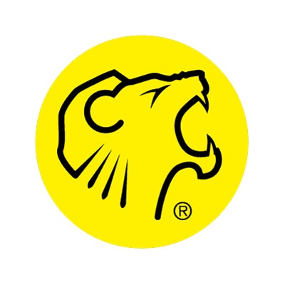 Bargun Button Cap Round, Lion Head, Yellow Cap Black