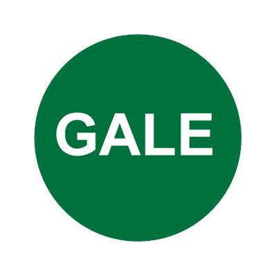 Bargun Button Cap, Round, Gale, Green Cap, White Letter - PH10-74-082