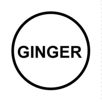 Wunder-Bar 'Ginger' Button Cap - Round White with Black Lettering