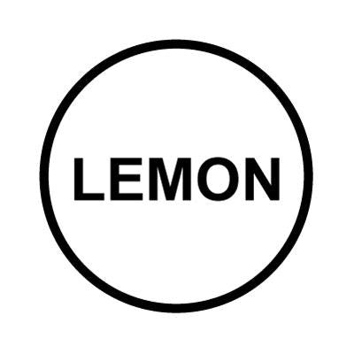 Bargun Button Cap, Round, Lemon, White Cap, Black Letter - PH10-74-102