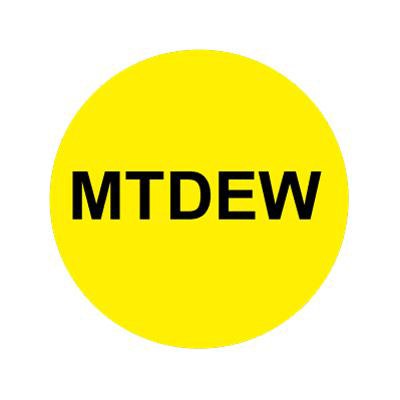 Bargun Button Cap, Round, MtDew, Yellow Cap, Black Letter - PH10-74-110
