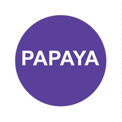 Bargun Button Cap, Round, Papaya, Purple Cap, White Letter - PH10-74-117