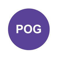 Bargun Button Cap, Round, POG, Purple Cap, White Letter - PH10-74-129