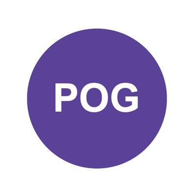 Bargun Button Cap, Round, POG, Purple Cap, White Letter - PH10-74-129