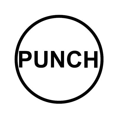 Bargun Button Cap, Round, Punch, White Cap, Black Letter - PH10-74-134