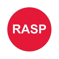 Wunder-Bar 'Rasp' Button Cap - Round Red with White Lettering