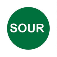 Bargun Button Cap, Round, Sour, Green Cap, White Letter - PH10-74-147