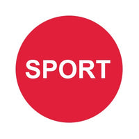 Bargun Button Cap, Round, Sport, Red Cap, White Letter - PH10-74-174